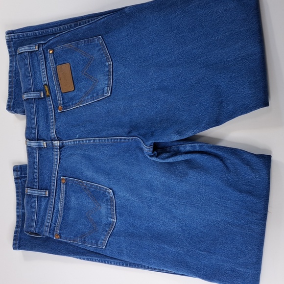 Wrangler Other - Wrangler 🇺🇲Vintage Cowboy Cut Western Blue Jeans Size 35x35